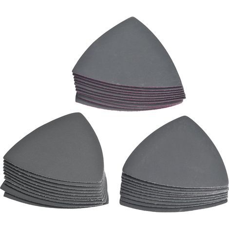 Dreieck-Detailschleifer-Schleifpapierset, Körnung 1200/1500/2000, 3-1/2 Zoll, Siliziumkarbid-Schleifpads, 30 Stück (1/5)