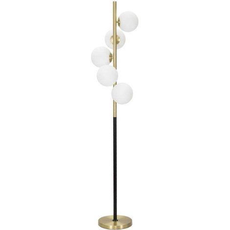 Ferretti Glamy lampadaire doré noir blanc 160 cm (1/8)