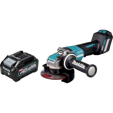 Makita GA 044 GM1 Akku Winkelschleifer 40 V max. 125 mm X-LOCK Brushless + 1x Akku 4,0 Ah - ohne Ladegerät (1/5)