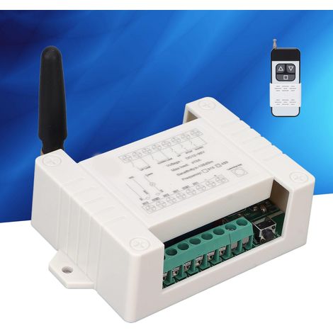 Télécommande 433MHz pour Moteur DC 12V-36V, Inverseur de Sens pour Portes Électriques (1/5)