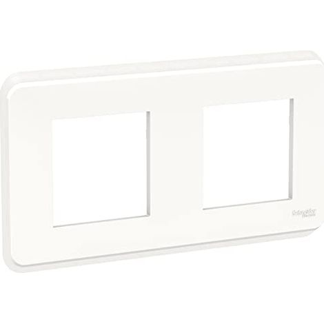 SCHNEIDER UNICA PRO PLAQUE DE FINITION 2 POSTES BLANC - NU400418
