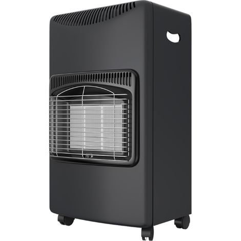 Poêle à gaz infrarouge 4200W – Chauffage d'appoint pour 120m³ – Allumage piezo – 3 niveaux de chaleur ajustables – Roulettes pour déplacement facile – Niklas
