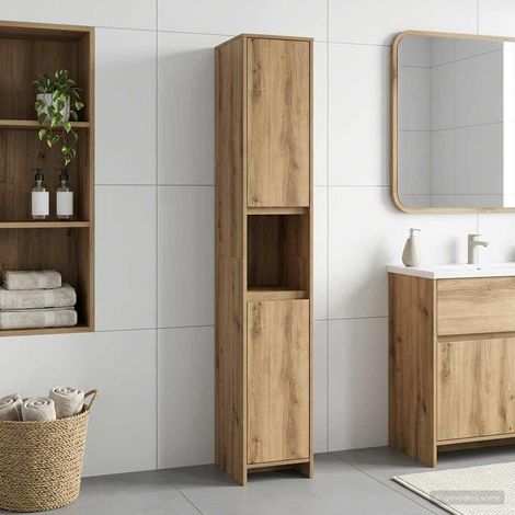 Mueble de Cuarto de Baño Roble Artesanal 30 x 33 x 190 cm