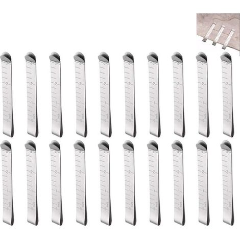 20 clip per orlo in metallo, clip da cucito argento, righelli da cucito, marcatori per orlo, accessori da cucito, clip da cucito in acciaio inossidabile, filo metallico (1/5)
