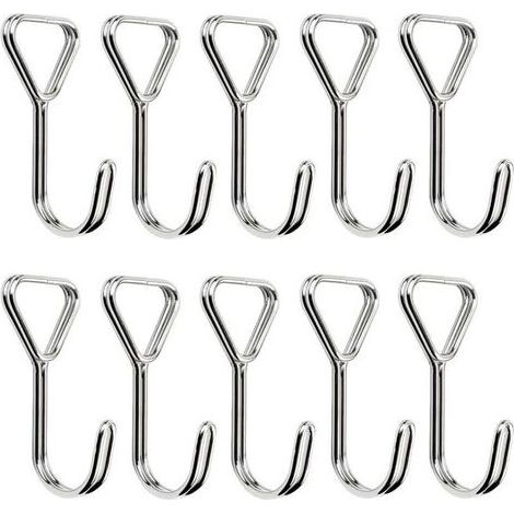 10 Pcs Crochets en Spirale, Tendeur Crochets Acier Inoxydable, Sandow Elastique Crochets, Tendeurs Elastique Crochets, pour Tentes, Vélos, Fixation De Bagages, Crochets De Fixation (1/5)