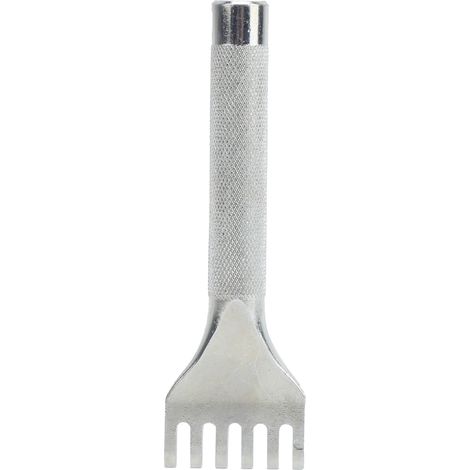 Poinçon à 6 dents pour cuir, outil de perforation en acier rapide pour sellerie et maroquinerie (1/5)