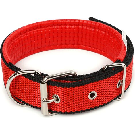 Collier Chien - Nylon Épais - Fermoir Métallique Lourd - Anneau D Pour Laisse - Réglable 4 Points - Pour Entraînement et Usage Quotidien - 1 Pièce (1/5)