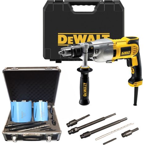 Dewalt D21570K Dry Diamond Core Drill Rotary Percussion 240v + 7PC Electricians (1/5)
