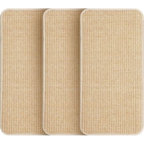 Lot de 3 tapis à griffer pour chats, planches à griffer en sisal, 40 x 30 cm, ultra-résistants, adaptés aux portes de canapé et aux meubles, pour prévenir les griffures et protéger les tapis et les mu