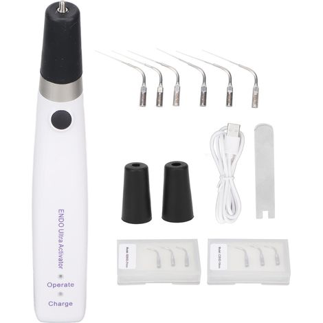 Irrigateur ultrasonique endodontique 40KHz, rotation 330°, machine de lavage dentaire avec 6 embouts, nettoyage canalaire précis. (1/5)