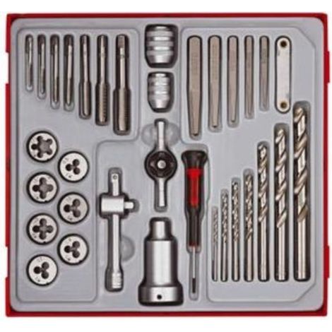 Juego de 34 piezas rosca M3-M12 TENGTOOLS TTDTD34