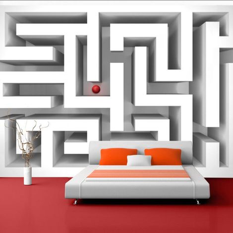 Papier Peint "Ice Labyrinth" 140 x 200 cm (1/2)