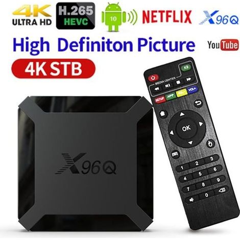 SURENHAP - X96Q Smart TV Box Android 10.0 Allwinner H313 Quadcore Media Player 1G + 8G 4K 2598660 (1/4)