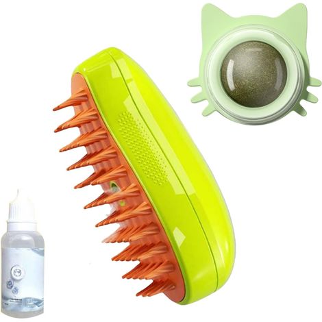 Brosse À Chat Poil Long Court Brosse À Chat Autonettoyante Brosse Vapeur Pour Chien Brosse Vapeur Pour Chat Peigne À Chat (1/5)