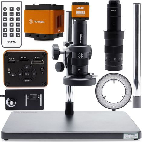 Microscope numérique 10A- solo + Éclairage réglable 60XLED caméra orange techrebal (1/5)