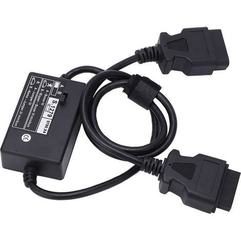 Câble adaptateur OBD2 mâle vers femelle S1279 – Remplacement compatible Bipper, connectique robuste en plastique ABS (1/5)
