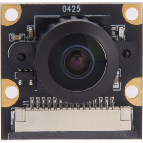 Module caméra 8 MP avec puce IMX219, compatible vision nocturne et reconnaissance faciale, résolution 3280 x 2464 pixels, champ de vision de 160°. (1/5)