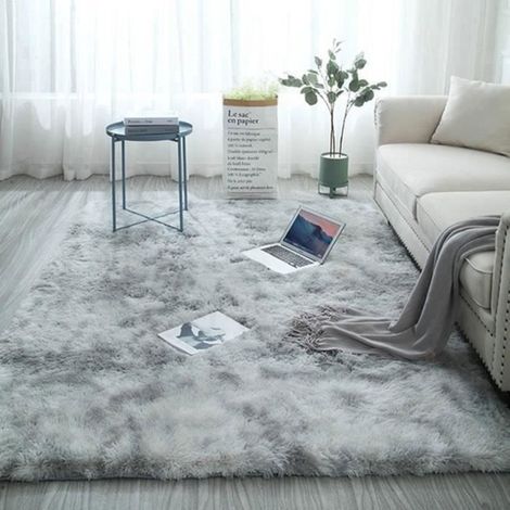 Tapis Shaggy Yoga - Microfibre Extra Doux - Gris Clair - 50x160cm (1/3)