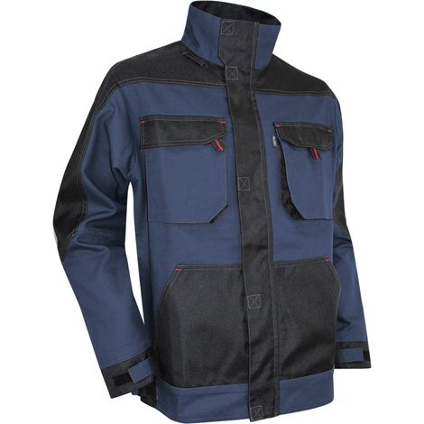 Veste de travail bicolore multipoches bleu foncé/noir Braise - LMA - Couleur Bleu foncé/Noir - Taille Vêtement S (1/3)