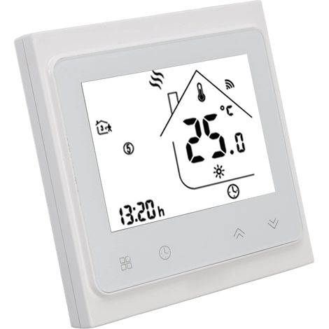 Termostato telecomandato, dimensioni compatte, facile da usare, regolatore di temperatura AC95-240V con vite per uso interno (1/5)