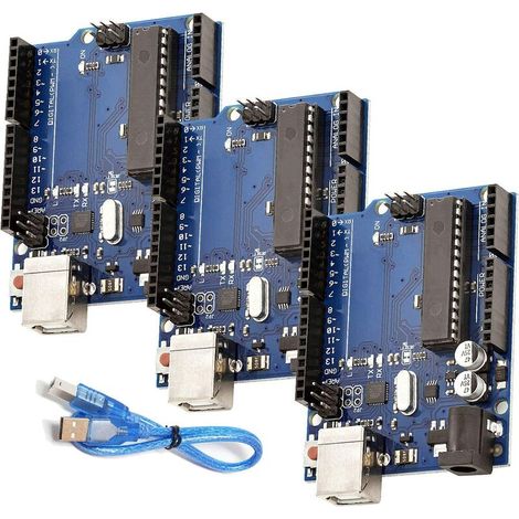 3 Mikrocontroller-Boards mit ATmega328P und ATmega16U2, inklusive eines E-Books (1/4)