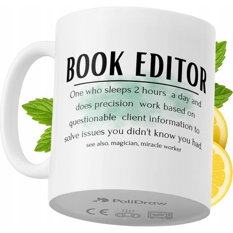 Lustige Kaffeetasse mit witzigem Textdesign für Buchlektoren – ideal für Geburtstage, Namenstage und Feiertage. Hochwertige Tasse für besondere Anlässe im Büro oder Homeoffice. Farbe: Weiß, 330 ml.