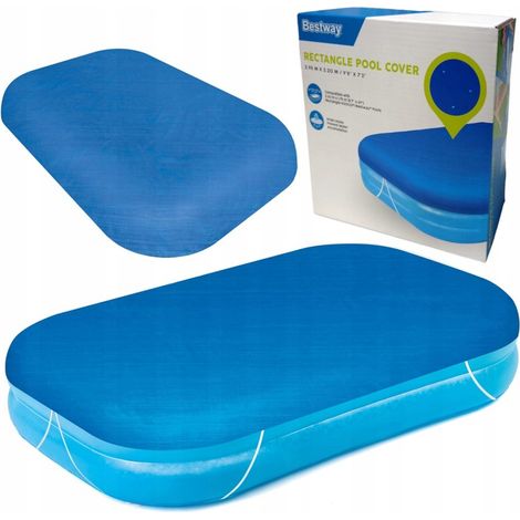 Bestway Poolabdeckung 262x175x51 cm – PE-Material – UV-beständig – universell passend – wetterfest & langlebig