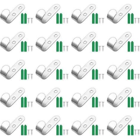 Lot de 20 Crochet Bache pour Bâche De Remorque, 44 x 21 x 16 mm Attache Bache, Crochet pour Bache pour Remorque, Accessoires De Remorque De Voiture