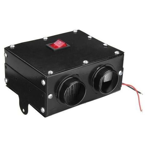 12V 300W Radiateur De Voiture Chauffe-Eau Double Trou Ventilateur De Chauffage Fenêtre Dégivreur Demister - 12V (1/5)