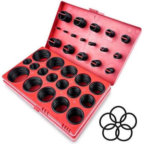 419pcs Joints Toriques NBR Ø 3-50 mm, 32 Tailles Kit de Joints d'étanchéité en Caoutchouc pour Plomberie, Robinet et Réparation de Véhicules