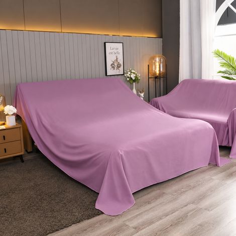 Housse de protection anti-poussière meuble 2,4 x 3 m violet éclat rouge adapté pour canapé deux places, table à manger, etc. 32 × 24 × 4 cm 750 g – Livraison gratuite