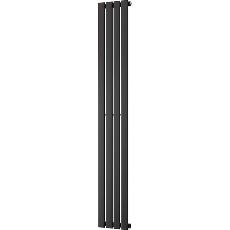 Typhoon - Black Vertical Radiator H1800mm x W272mm Single Panel (1/3)