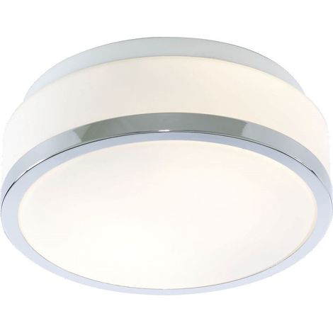 Plafonnier luminaire chrome blanc couloir bureau salle de bain chambre salon éclairage (1/3)