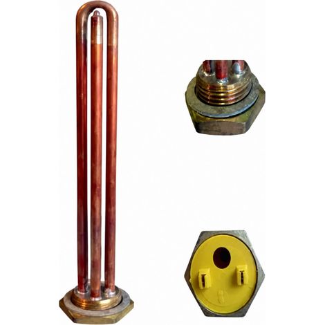 Résistance thermoplongeuse filetée 33x42, 1200W (1/2)