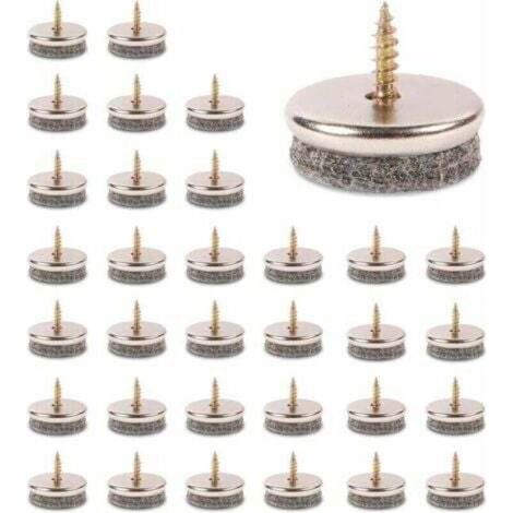32Pcs Patin De Chaise, 28mm Diameter Patin Chaise. Patin Meuble Ave Feutres épai De 5mm Sont Une Protection Idéale Du Pied De Chaise (1/4)