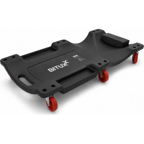 Bituxx Werkstatt-Rollbrett Werkstattliege Auto Montageliege Montagerollbrett Schwarz (1/5)