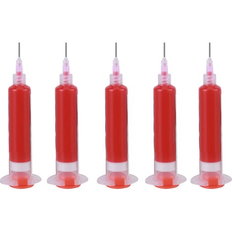Lot de 5 encres de masque de soudure UV durcissable 10cc peinture de protection pour circuits imprimés rouges (1/5)