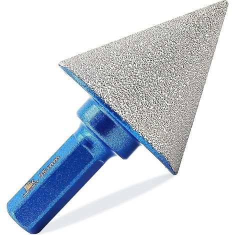 Foret conique diamant pour carrelage 35mm, perceuse électrique à tige hexagonale, foret biseauté pour façonner l'élargissement, nettoyer les trous existants de granit, marbre et porcelaine (1/5)