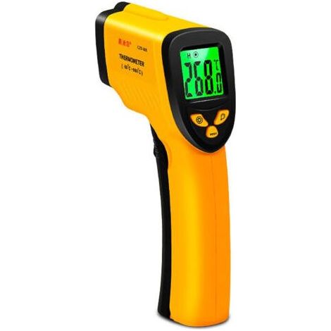 Thermomètre Infrarouge, Thermomètre Laser Sans Contact Infrarouge de -50°C à 550°C, Écran LCD Rétroéclairé Pas pour l'homme-Muntra (1/4)