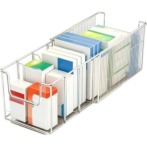 Grand pilulier extensible transparent pour économiser de l'espace (1/5)