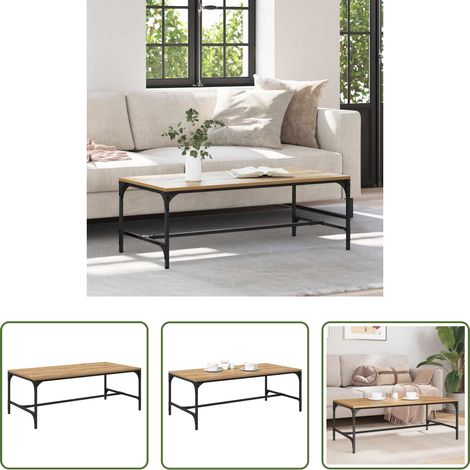 Wohnzimmer Tisch - Couchtisch Artisan-Eiche 100 x 50 x 35 cm Holzwerkstoff (1/5)