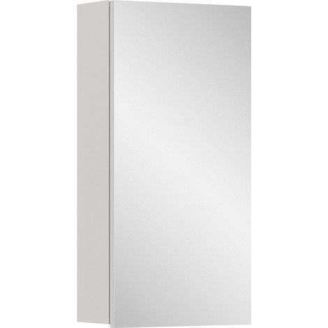 Badezimmer Spiegelschrank mit 38 cm Breite in weiß, 1 Spiegeltür - VELLORE-158 (1/5)