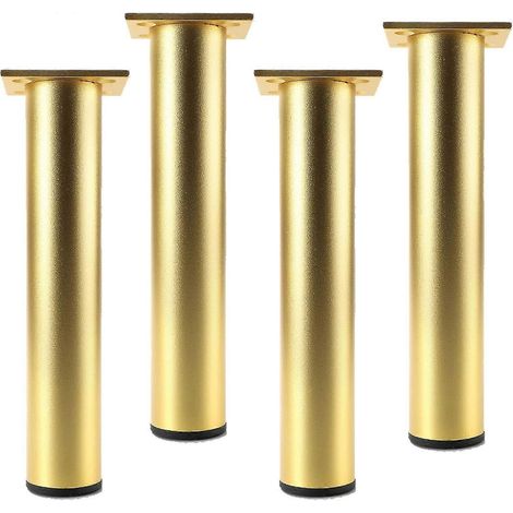 Pieds de meubles en métal, pieds de meubles, pieds de canapé ronds, pieds de lit en alliage d'aluminium, pieds de réfrigérateur réglables en hauteur, pieds de table (7,30 cm / 11,8 pouces) (1/5)