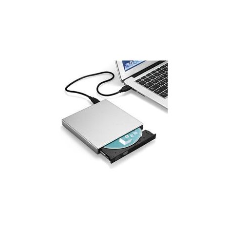 Lecteur/graveur CD-DVD-RW USB pour PC HUAWEI, connexion externe portable (ARGENT) (1/4)