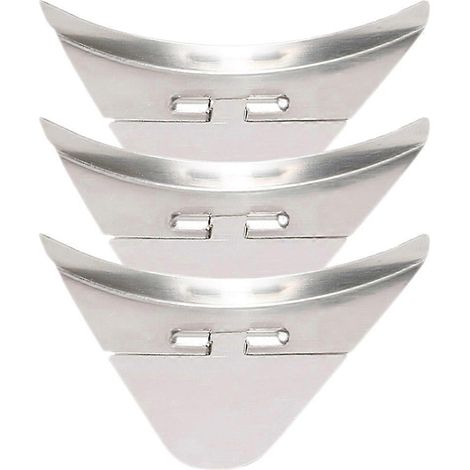 Lot de 3 couvercles de bec verseur pour bouilloire électrique, pièces détachées pour bouilloire électrique-5.80X3.50X0.60CM-Silver (1/4)