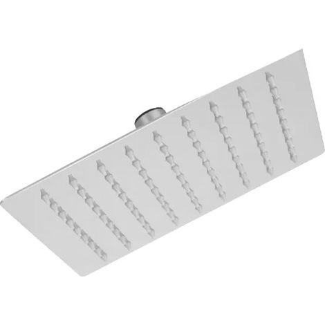SOFFIONE QUADRATO IN ACCIAIO MODELLO ALLIUM 1/2 1 GETTO 200MM X 200MM Idroweb