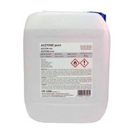 ACETONA ENVAS.GARRAFA 99.9%(LTS) - QUIMICAS CUADRADO