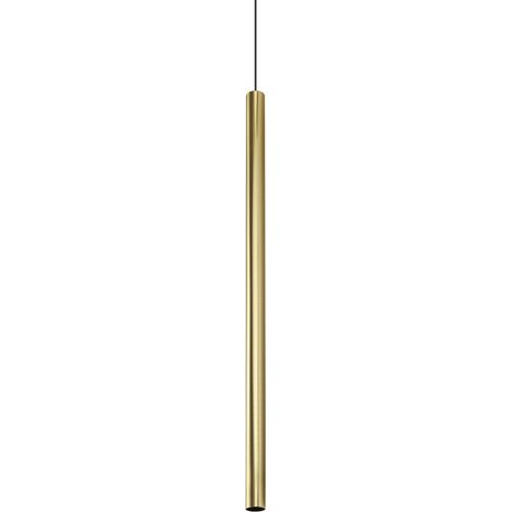 LOOK ROUND SOSPENSIONE 1 LUCE ATTACCO GU10 OTTONE D.4X10CM (1/3)