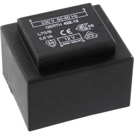 Gerth PTB420601 Trasformatore per PCB 1 x 230 V 1 x 6 V/AC 5.60 VA 933 mA (1/3)