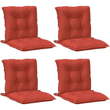 Maison Exclusive - Niedriglehner-Auflagen 4 Stk. Melange Rot 100x (1/5)